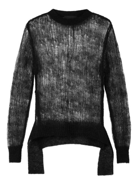 Simone Rocha bow-detail long-sleeved sweater - Black - zdjęcie produktu nr 1