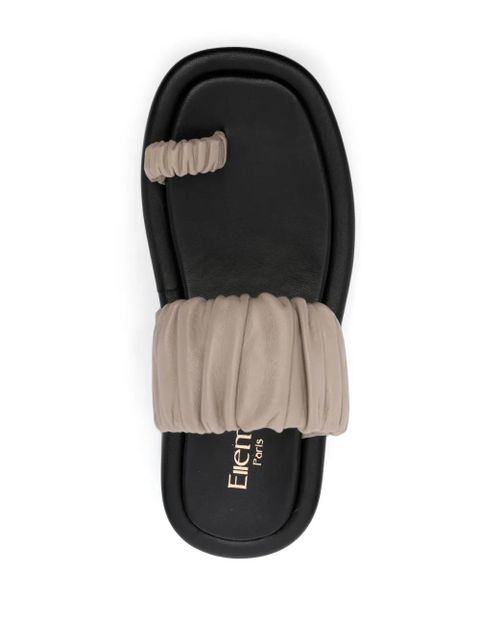 Elleme Amor 39mm platform leather sandals - Neutrals