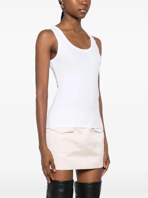 Versace safety-pin tank top - 1W000 OPTICAL WHITE