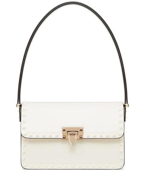 Valentino Garavani Rockstud23 leather shoulder bag - White