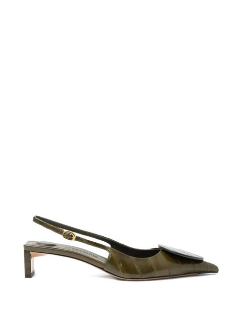 Jacquemus Duelo slingback pumps - Green - zdjęcie produktu nr 1