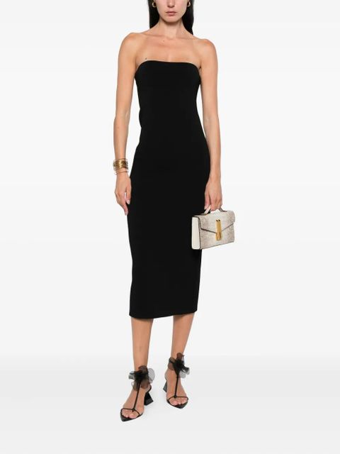 ANINE BING strapless midi dress - Black