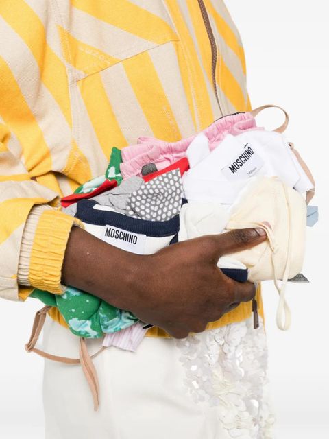 Moschino logo-label clutch bag - Pink - zdjęcie produktu nr 2