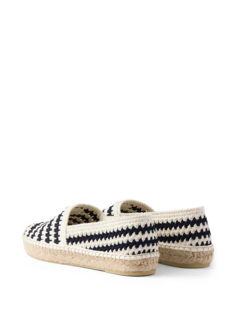 Prada crochet espadrilles - Blue