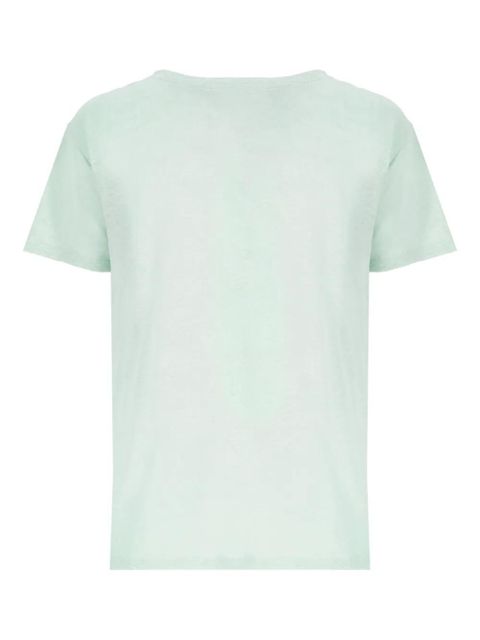 MC2 Saint Barth embroidered-logo T-shirt - Green - zdjęcie produktu nr 2