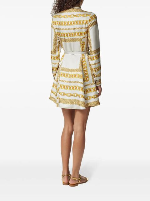 Versace Treasure silk midi shirt dress - White - zdjęcie produktu nr 2