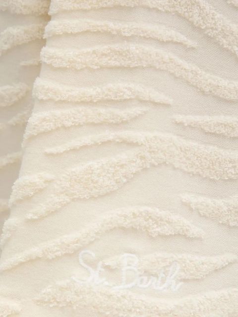 MC2 Saint Barth wave-textured shirt - White