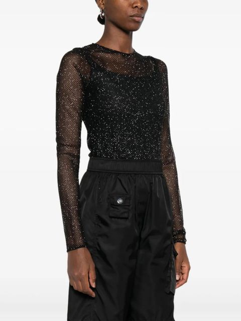 Maje long-sleeve bodysuit - Black