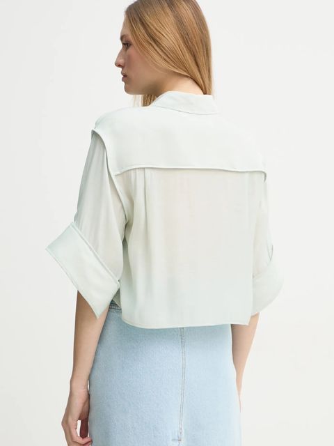 Day Birger et Mikkelsen koszula Eleanor damska kolor zielony relaxed z kołnierzykiem klasycznym DAY65243675