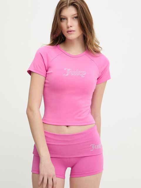 Juicy Couture t-shirt damski z modalu JC BABY TEE - zdjęcie produktu nr 1