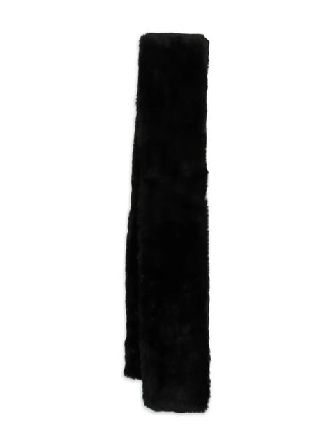 TOTEME shearling scarf - Black - zdjęcie produktu nr 1