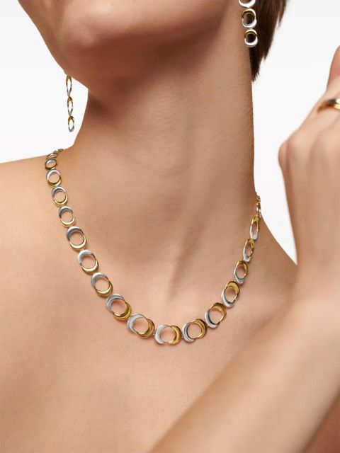 Monica Vinader Kissing moon necklace - Silver