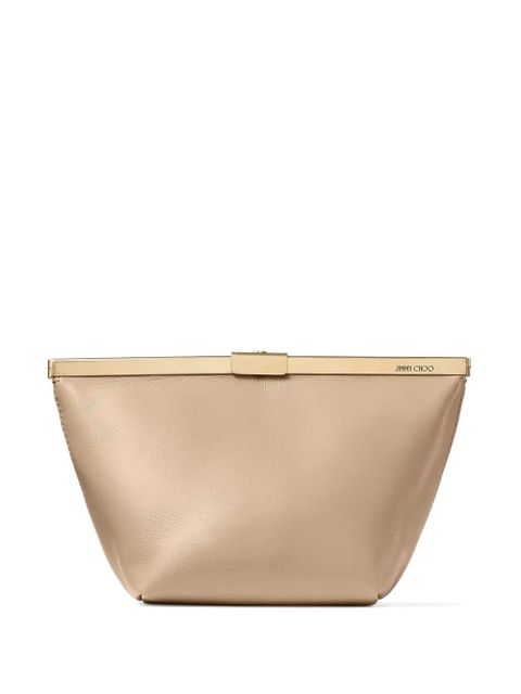 Jimmy Choo Ganache chain clutch bag - Neutrals - zdjęcie produktu nr 1