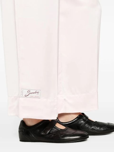 SANDRO drawstring palazzo pants - Pink