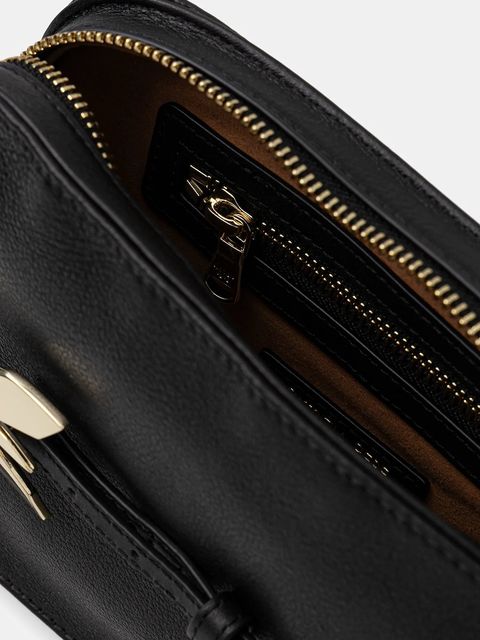 Patrizia Pepe torebka skórzana kolor czarny 8B0328 L162