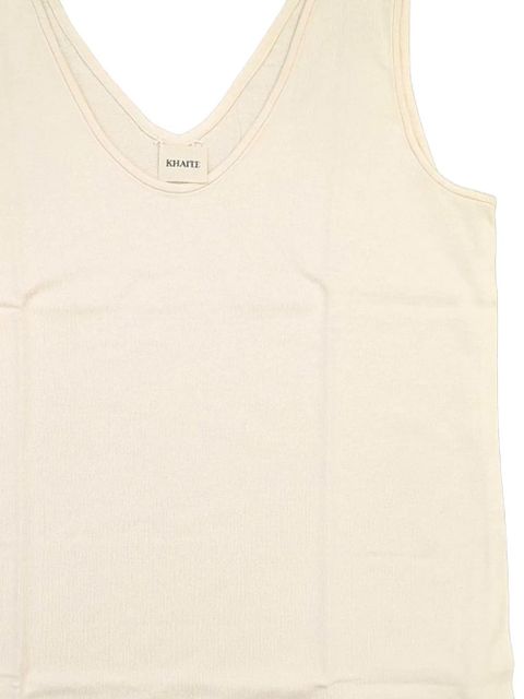 KHAITE V-neck top - Neutrals - zdjęcie produktu nr 2
