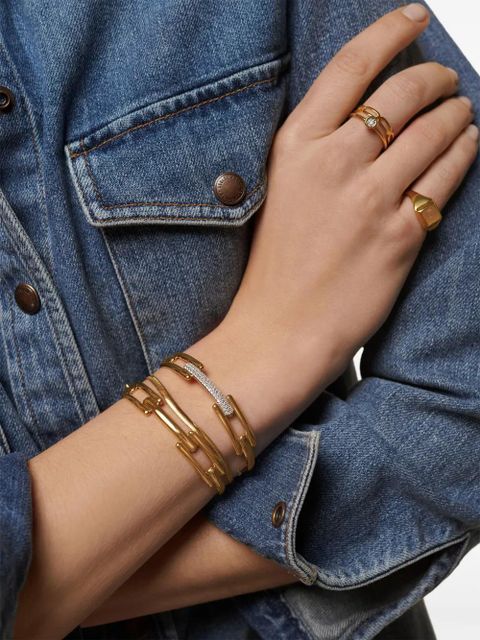 Monica Vinader diamond pavé bracelet - Gold