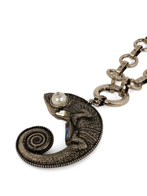 ETRO arnica chameleon crystal necklace - Silver