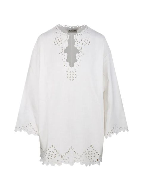 MARANT ÉTOILE scalloped tunic - White - zdjęcie produktu nr 1