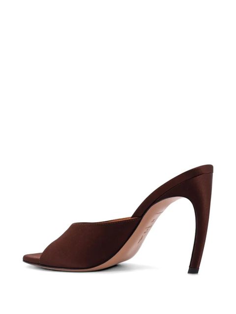The Attico Betta covered heeled sandals - Brown