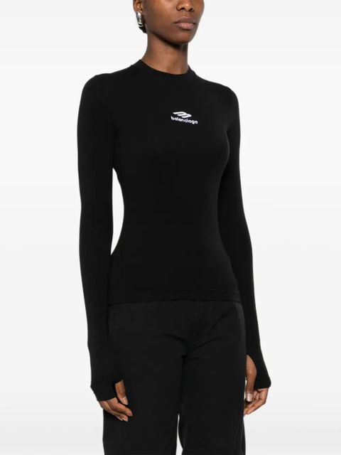 Balenciaga logo top - Black
