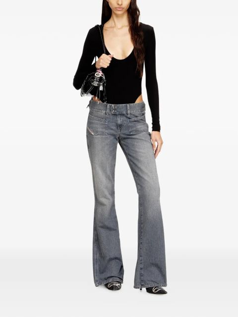 Diesel T-Bodyn ribbed scoop-neck bodysuit - Black - zdjęcie produktu nr 2