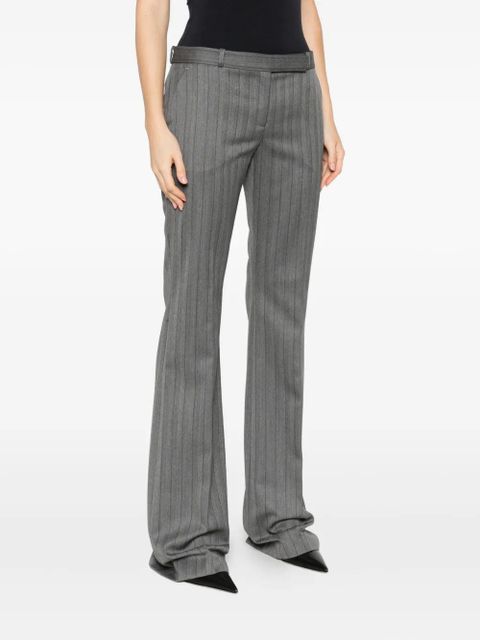 Alexander McQueen pinstriped trousers - Grey