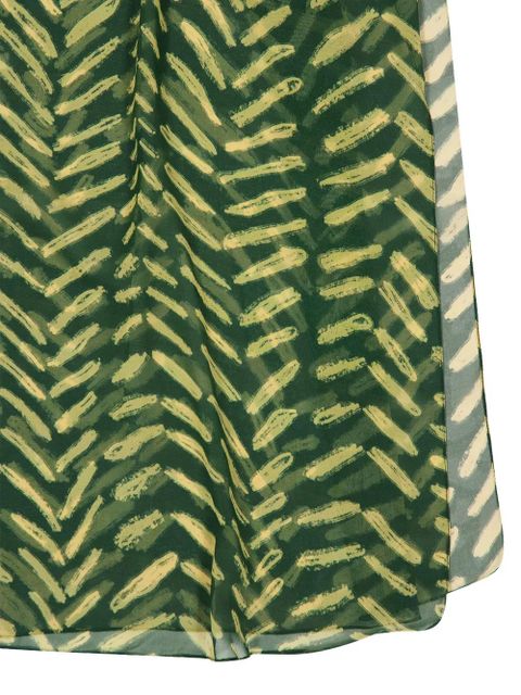 Johanna Ortiz Secret Garden V-neck dress - Green