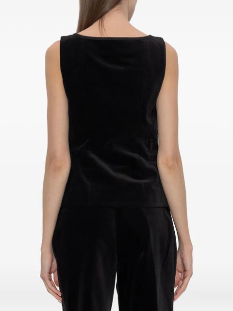 Posse Quincy bow pocket top - Black