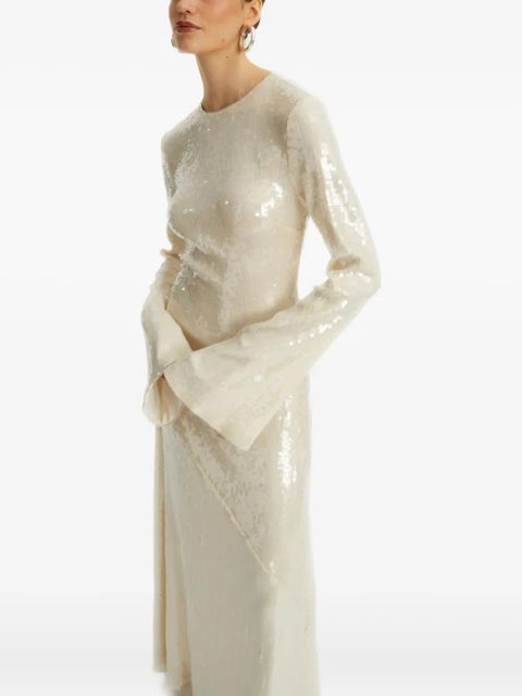 ROTATE BIRGER CHRISTENSEN sequin-embellished maxi dress - White