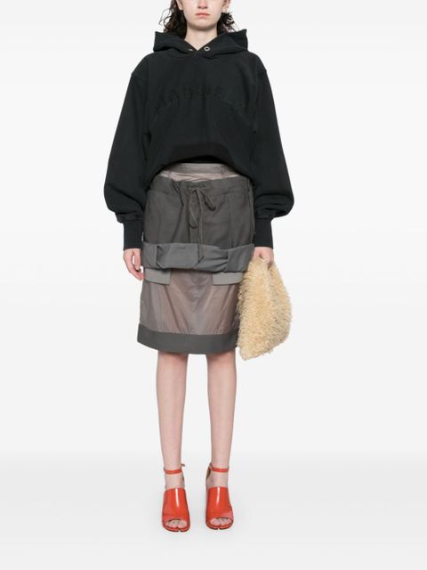 Maison Margiela layered midi skirt - Grey