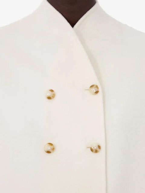LouLou de Saison Amory double-breasted-button coat - White