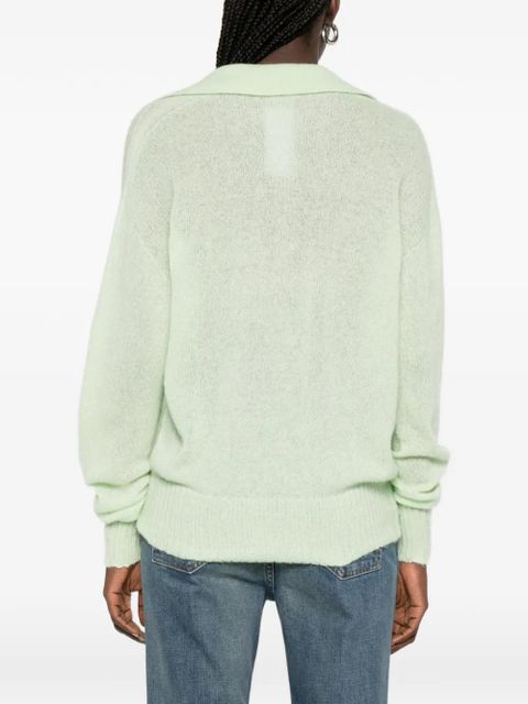 TOM FORD V-neck collared sweater - Green