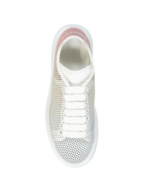 Alexander McQueen Oversized Dotted Cut-Out crystal-embellished sneakers - White