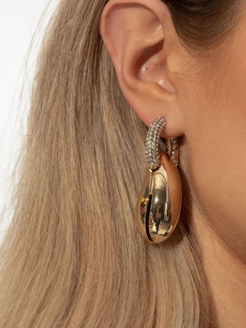 Tory Burch huggie-fastening drop earrings - Gold