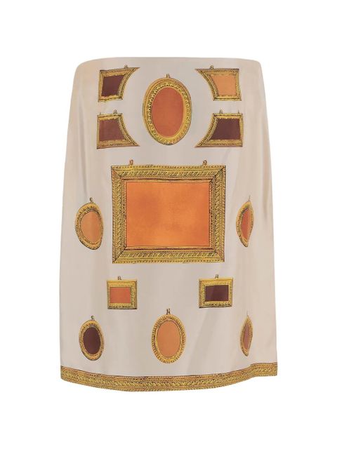 Versace frame-print mini skirt - Neutrals - zdjęcie produktu nr 2