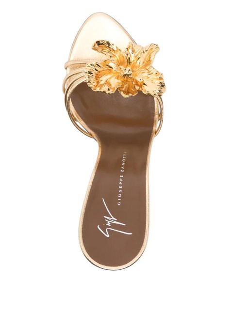 Giuseppe Zanotti 105mm Orchid Mule sandals - Gold