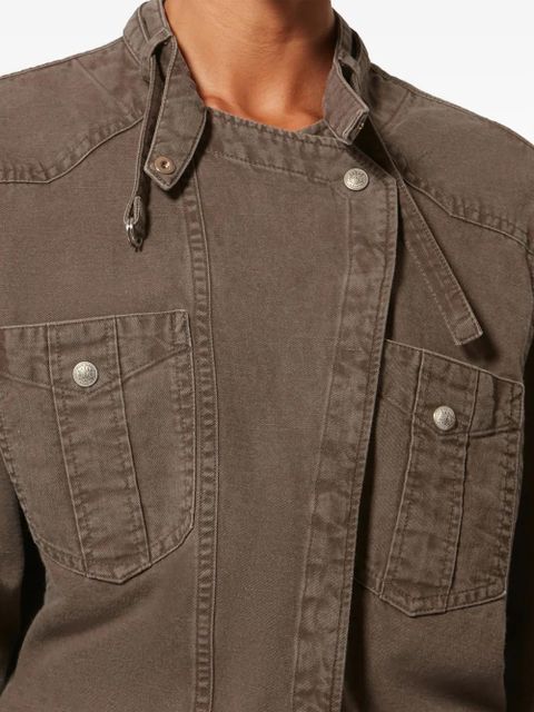 MARANT ÉTOILE Nouria patch-pocket mini dress - Brown