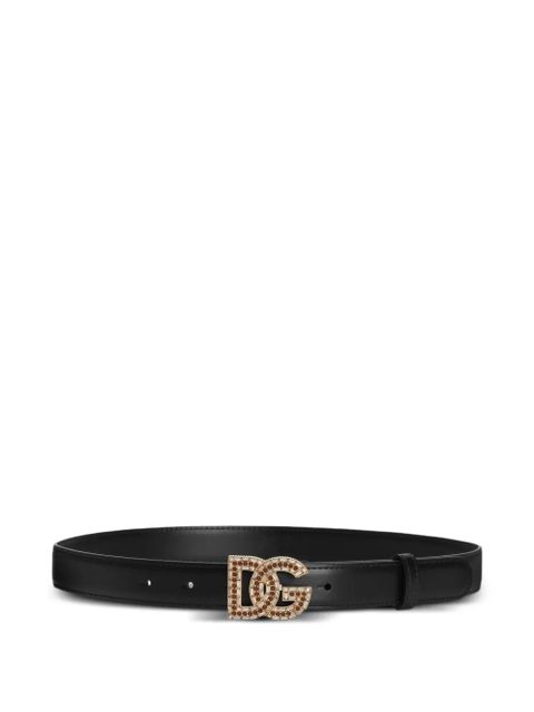 Dolce & Gabbana logo-buckle belt - Black - zdjęcie produktu nr 1