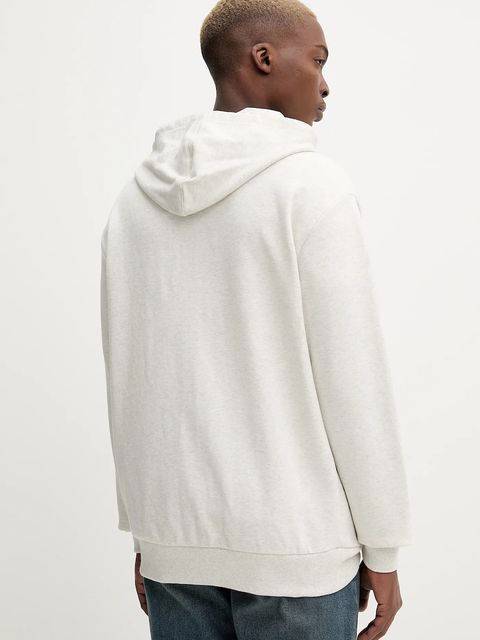 New Era bluza kolor szary z kapturem melanżowa 60752360