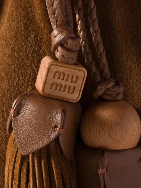 Miu Miu tassel-detail shoulder bag - Brown