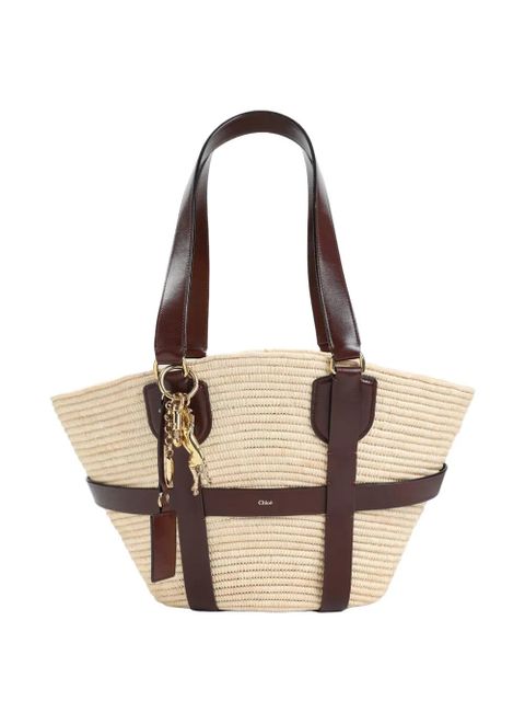 Chloé large Kerala 25 charm-detail shoulder bag - Neutrals - zdjęcie produktu nr 1