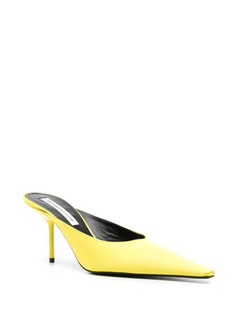 Victoria Beckham 75mm Sloan mules - Yellow