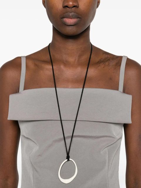 Nanushka square-neck sleeveless top - Grey
