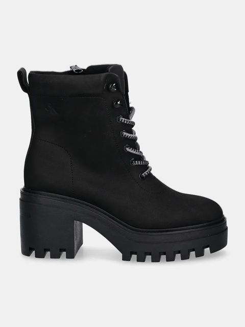 Calvin Klein Jeans botki CHUNKY HEELED ZIP BOOT LTH - zdjęcie produktu nr 2