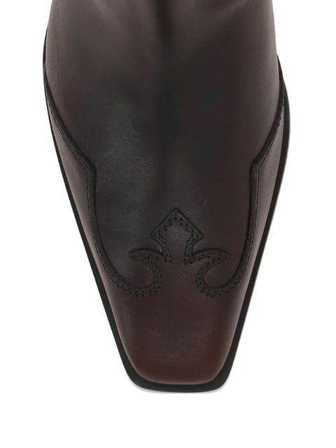 Paris Texas 50mm Bettina square-toe boots - Brown