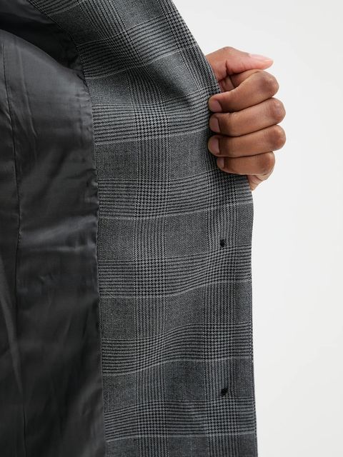 United Colors of Benetton marynarka kolor szary jednorzędowa wzorzysta 2X8MDW02H