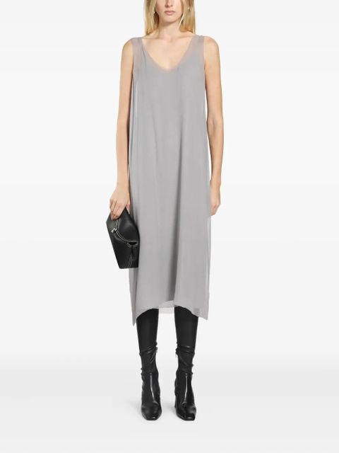 TOTEME chiffon midi slip dress - Grey - zdjęcie produktu nr 2
