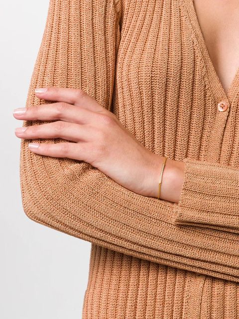 Monica Vinader Skinny Short Bar Diamond bracelet - Gold - zdjęcie produktu nr 2