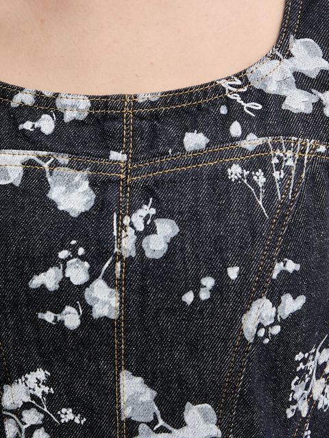 Karl Lagerfeld sukienka jeansowa kolor granatowy midi rozkloszowana A3W13004